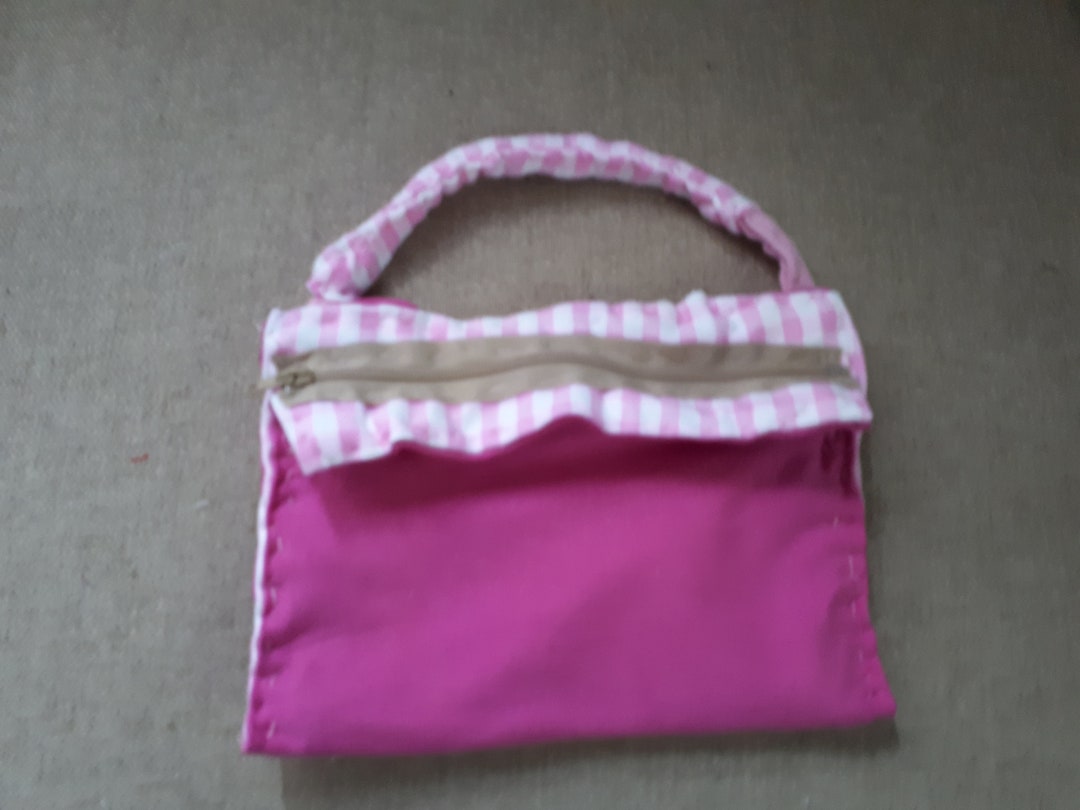 Pink Gingham Handbag Etsy