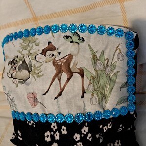 Cartera de mano Bambi cosida a mano