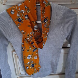 Polyester handsewn scarf