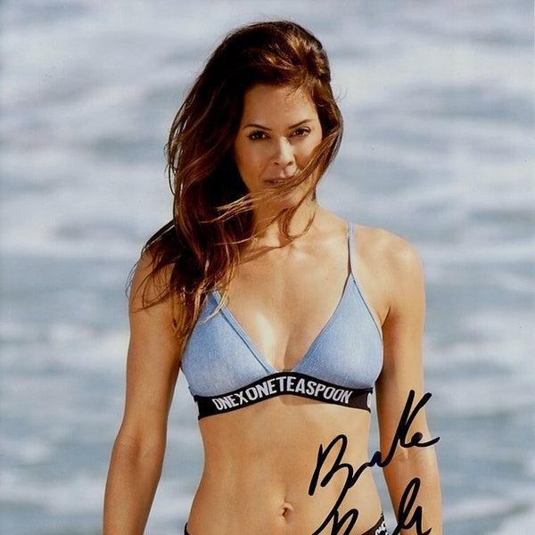 Brooke Burke GORGEOUS (Metallic Photo) In Person Signed Photo