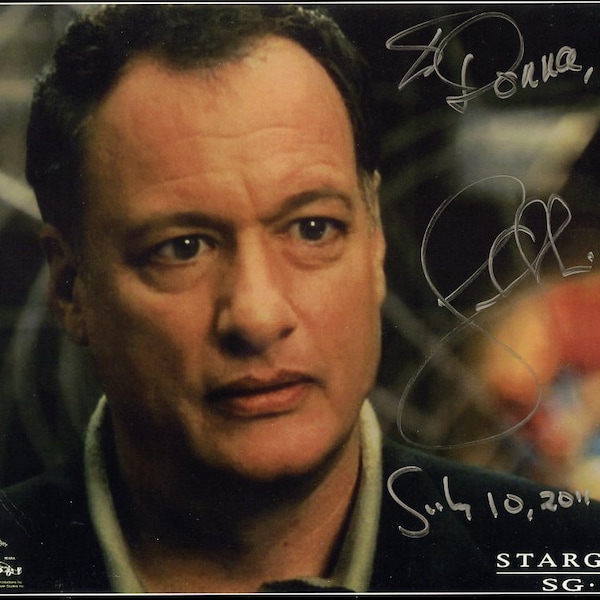 John De Lancie STARGATE SG-1 In Person Signed Photo