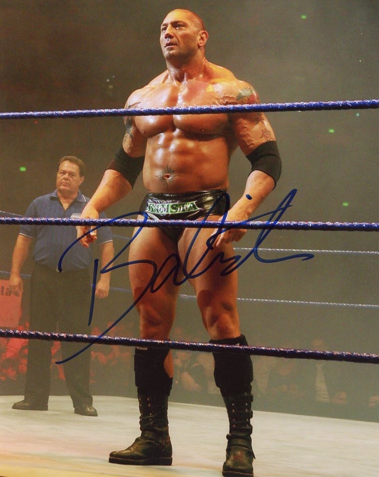 Bautista WWE in Person Signed Photo 