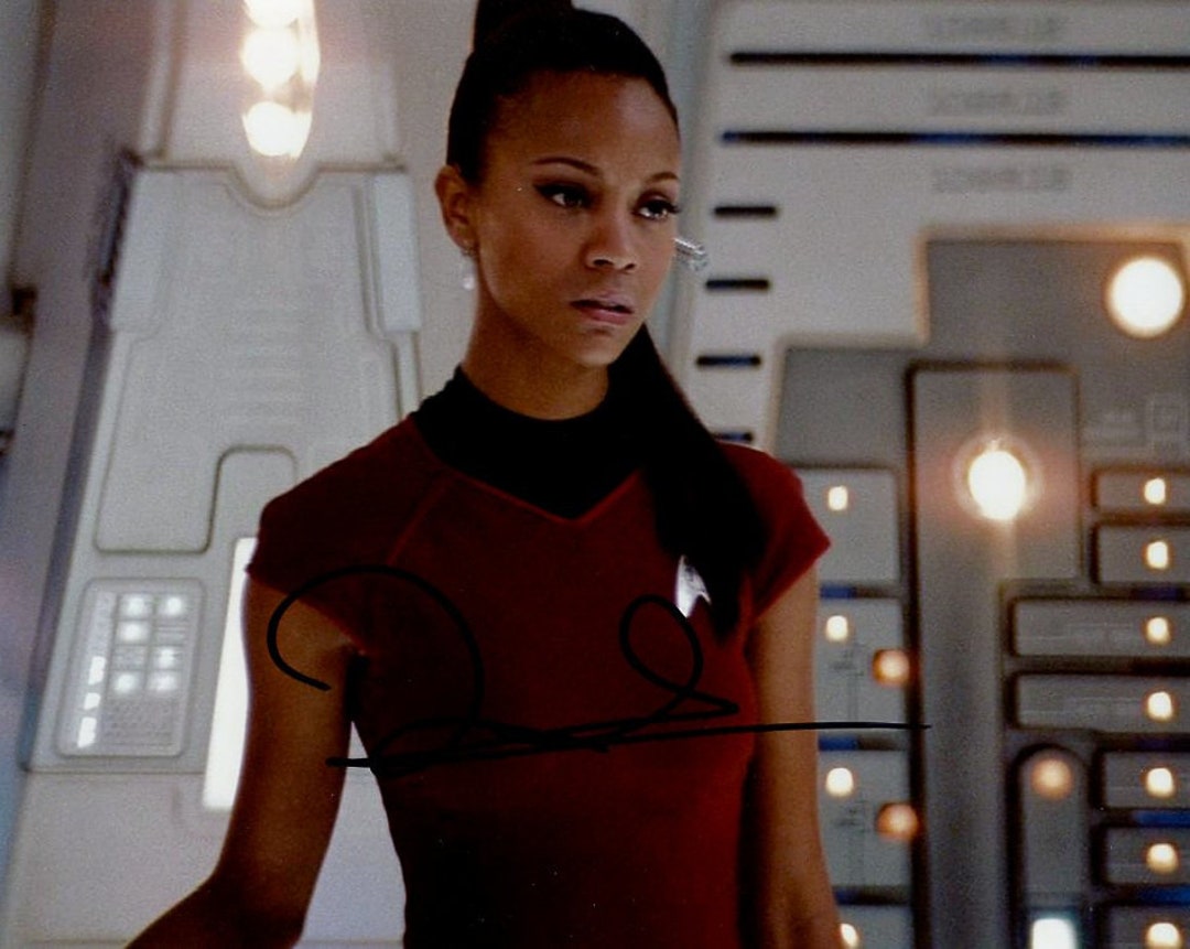 Zoe Saldana STAR TREK in Person Signed Photo - Etsy