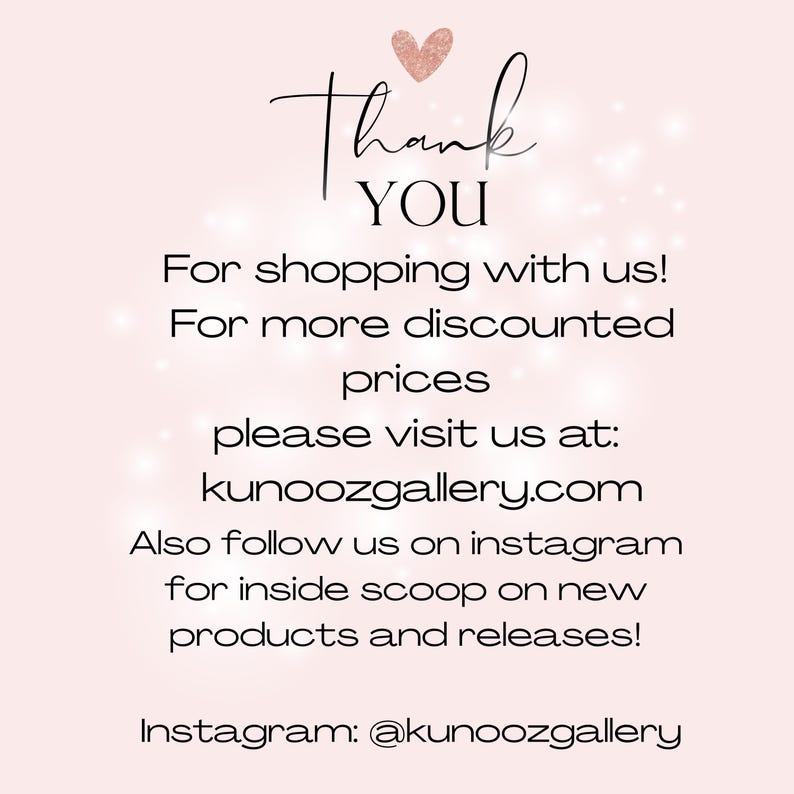 May include: Thank you for shopping! For more discounted prices, visit kunoozgallery.com. Follow on Instagram for inside scoop on new products and releases. Instagram: @kunoozgallery