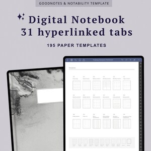 Digital Notebook Goodnotes Journal for iPad Notability Templates Digital College Student Notes Paper Digital Lined Dotted Ruled Blanked Page