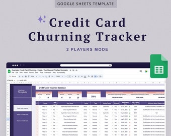 Travel Hacking Google Sheet Tracker Credit Card Barattage Points & Miles Tracker Chase 5/24 Rule Count Google Sheet Travel Rewards Dashboard