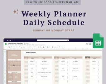 Weekly Work Schedule Spreadsheet Weekly Sheet Scheduling Sheet Daily Shift Hourly Schedule Timesheet Tracker Daily Work Employee Schedule