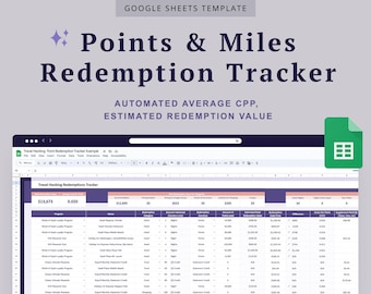 Récompenses de carte de crédit Piratage de voyage Points de carte de crédit Feuille de calcul de voyage Miles des compagnies aériennes Suivi des points Feuille de calcul des miles Hôtel Hyatt Marriot