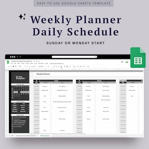 Google Sheets Time Blocking Schedule, Time Block Spreadsheet Template, Weekly Time Blocking, Google Time Block Template Weekly Time Blocking