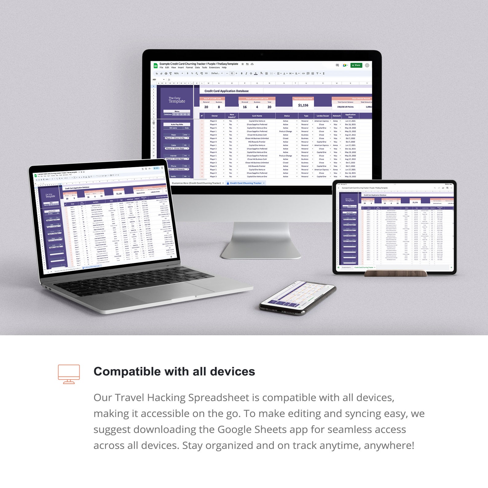 Travel Hacking Spreadsheet Credit Card Points Redemption - Etsy