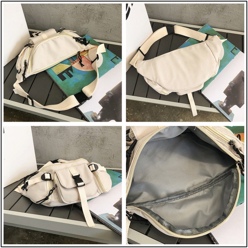 Nylon Chest Bag Waist Bag Cross Body Bag Gym Bag Cycling Etsy