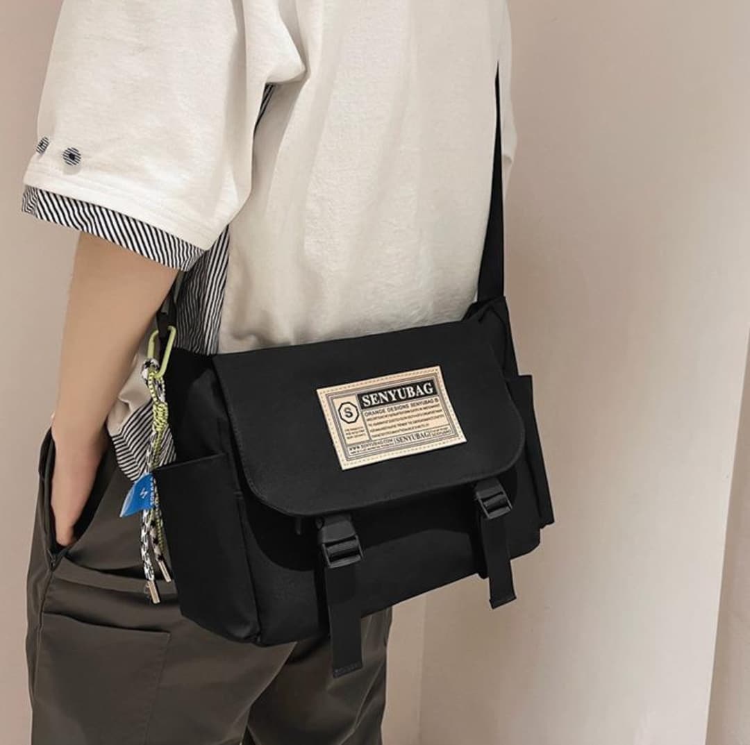 Student Messenger Bag Work Bag School Tote Bag Flap Bag Etsy