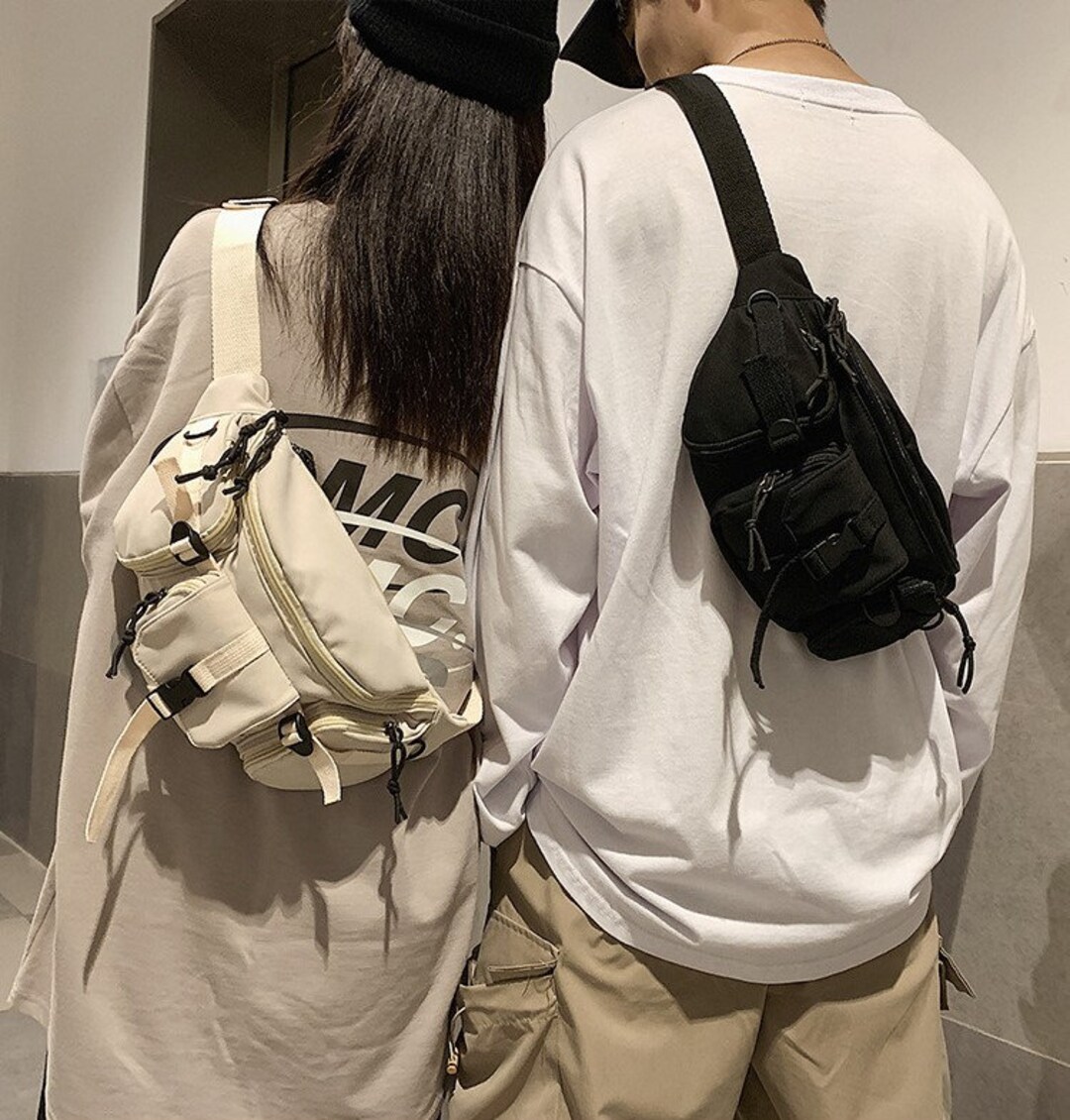 Nylon Chest Bag Waist Bag Cross Body Bag Gym Bag Cycling Etsy