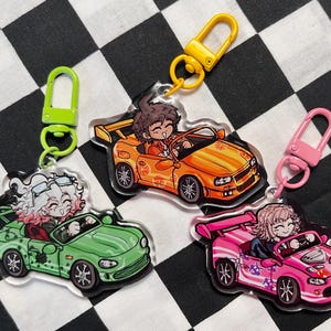 DANGANRONPA Trios Fast & Furious acrylic charms 2.5 inches | SDR2