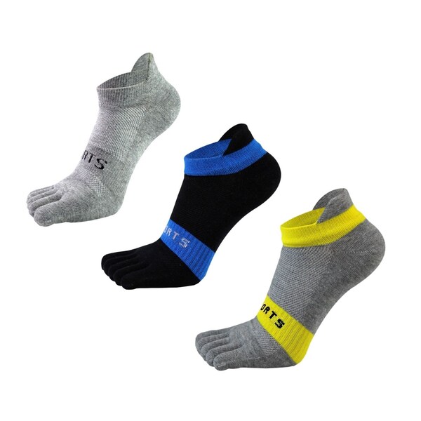 Men's 3Pack Split-Toe Cotton Gym Yoga Socks Japanese Style fit Size AU 6-11