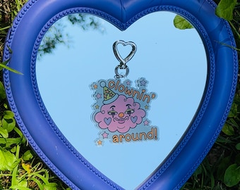 Clown Cloud Bag Charm Keychain