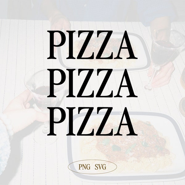 Pizza SVG | Food | Friday Night | Yummy | SVG File | Heat Transfer Vinyl | Digital Cut File | Cricut | Silhouette