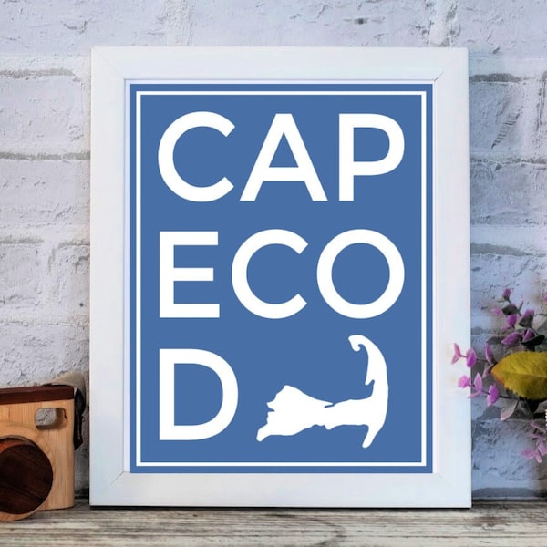 Cape cod Print,Cape Cod Print, Cape Cod Wall Art,Printable Art, Printable Poster,Digital Download, Wall Art,Housewarming gift,Coastal Print