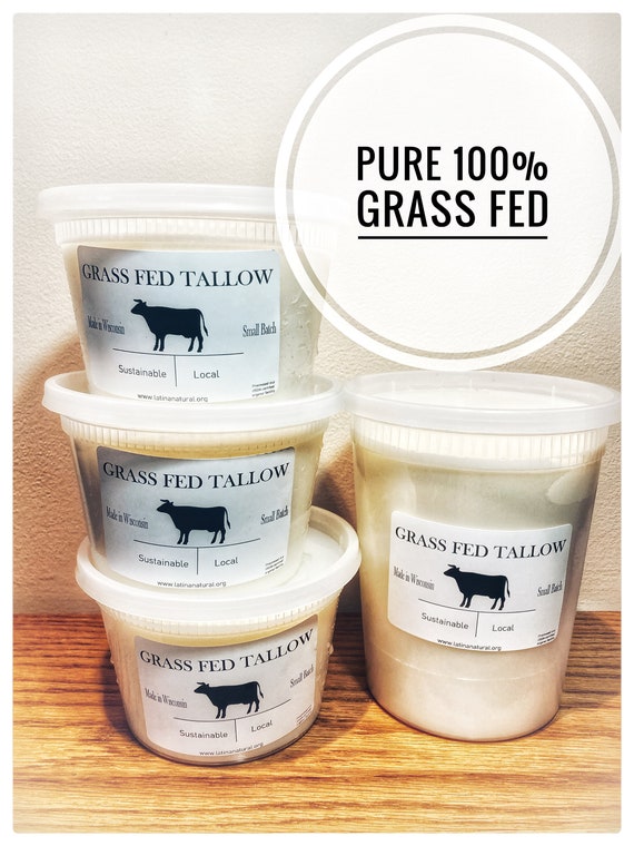 Traverse Bay Bath and Body Beef Tallow Grass Fed Beef Non Hydrogenated Soap Making Supplies. 32 fl oz DIY Projects.