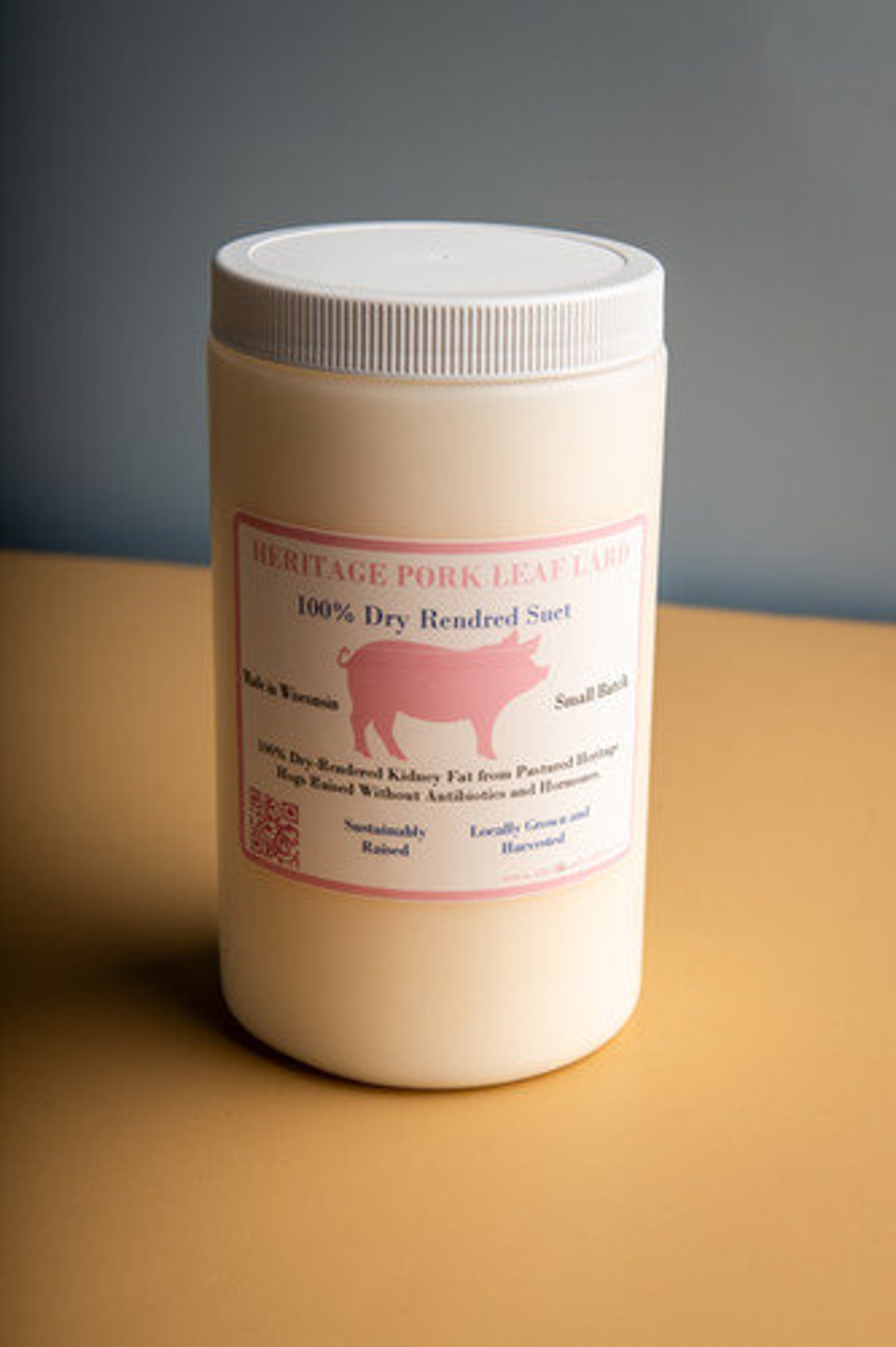 Leaf Lard Heritage Pork Highest Quality From Small Independent Farms in Wisconsin Buckets 3060