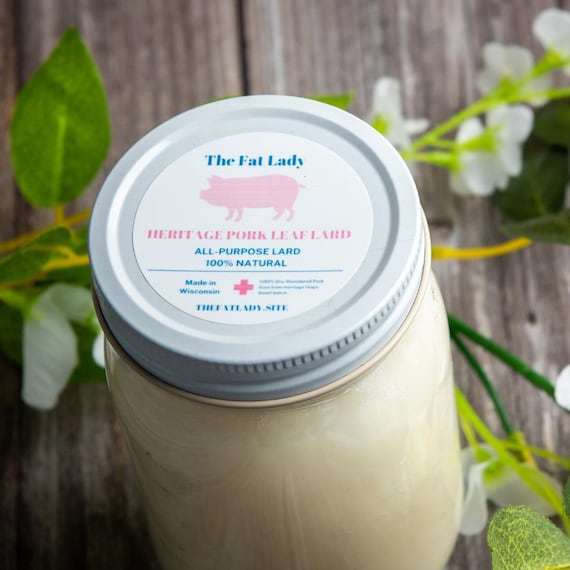 Berkshire Leaf Lard | Dry-Rendered Heritage Pork Fat, 16 oz