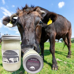Grass-Fed Wagyu Beef Tallow: Dry Rendered Suet, Food Grade. Non-GMO - Antibiotic Free