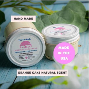 Organic Orange Cake Whipped Tallow Balm Natural Moisturizer immagine 1