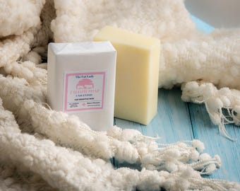 Grass-Fed Tallow Soap Bar: Organic Unscented, Small-Batch, Face and Body Soap.