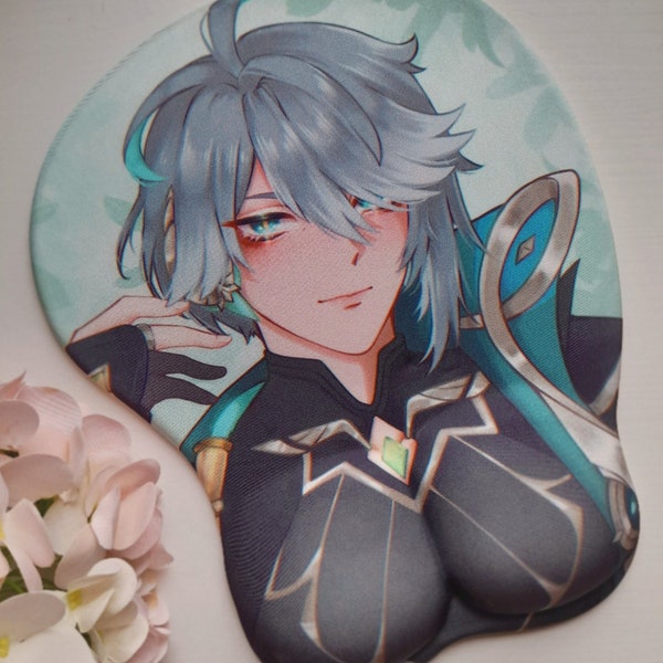 Alhaitham Oppai 3D Mousepad Ergonomic Masculine Genshin Impact