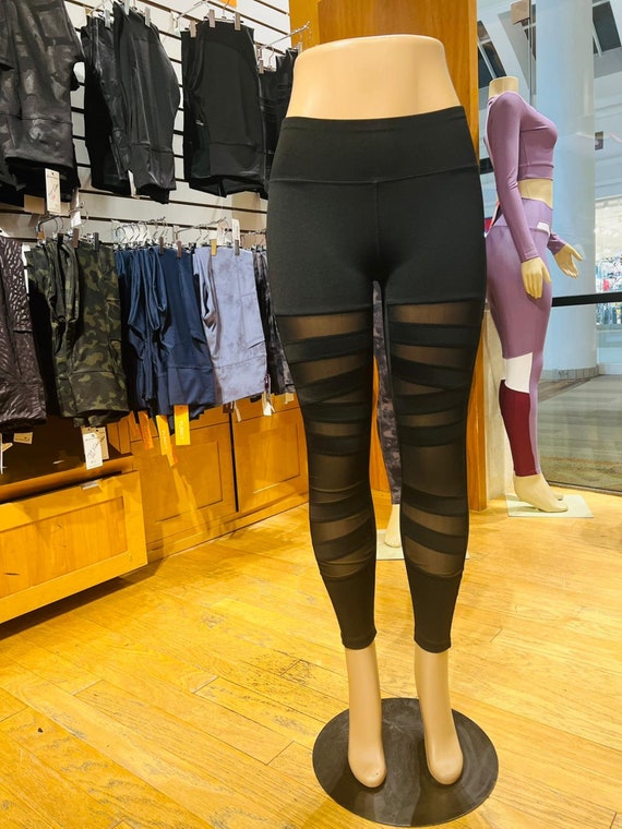 Black Mesh Leggings With Pockets for 