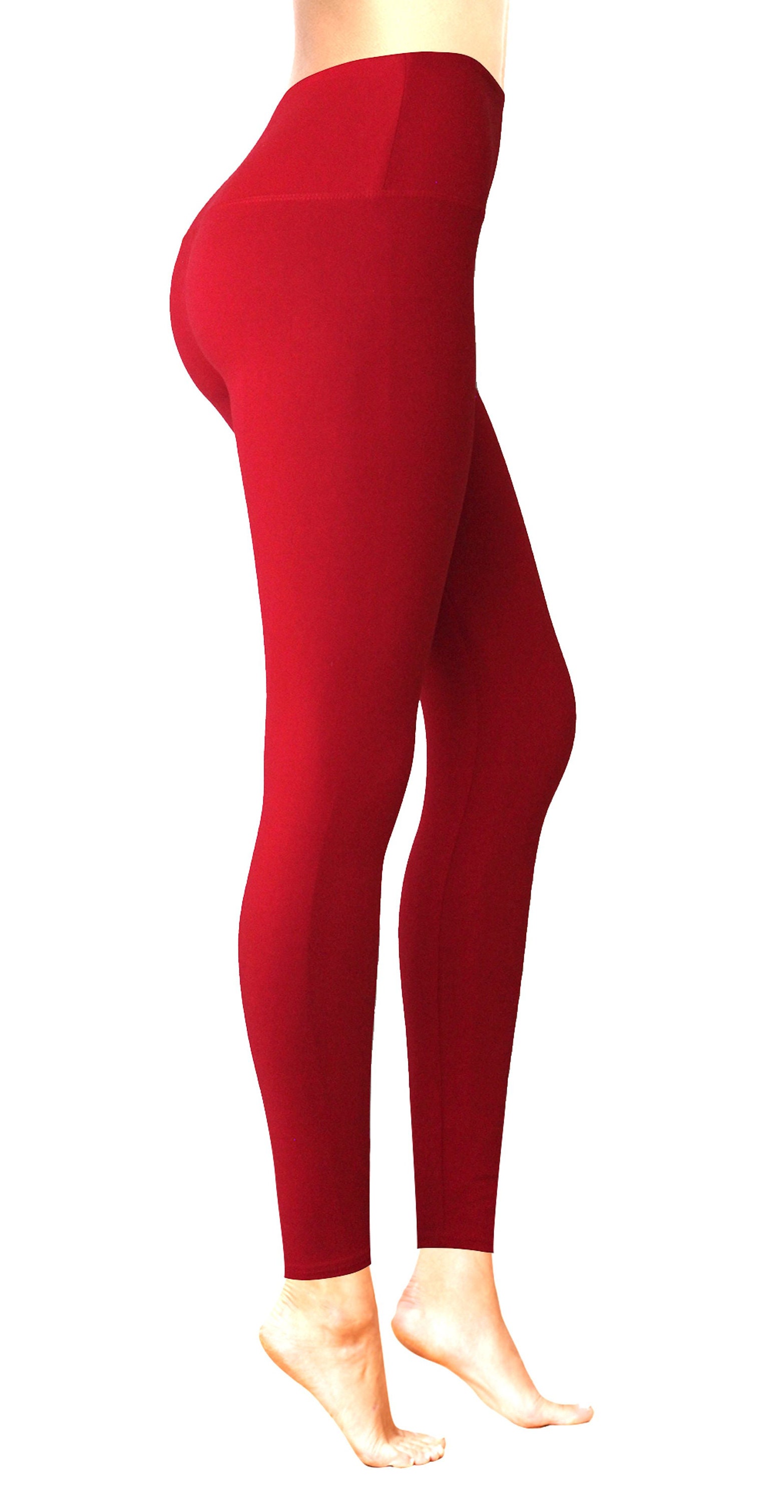 Buy Leggings for Women, Yoga Pants, 5 High Waist Leggings, Solid Colors,  Buttery Soft, One Size Leggings, Plus Size Leggings, Workout Leggings  Online in India 