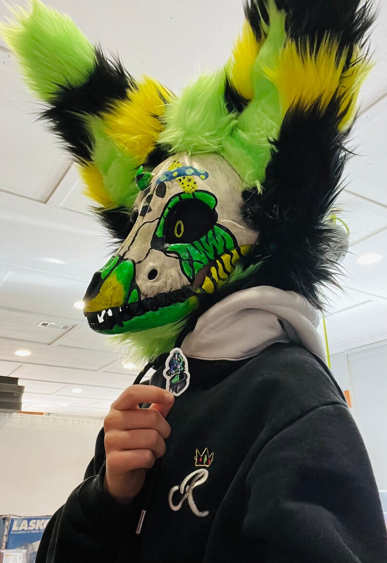 Toxin the Skulldog Fursona Stickers - Etsy