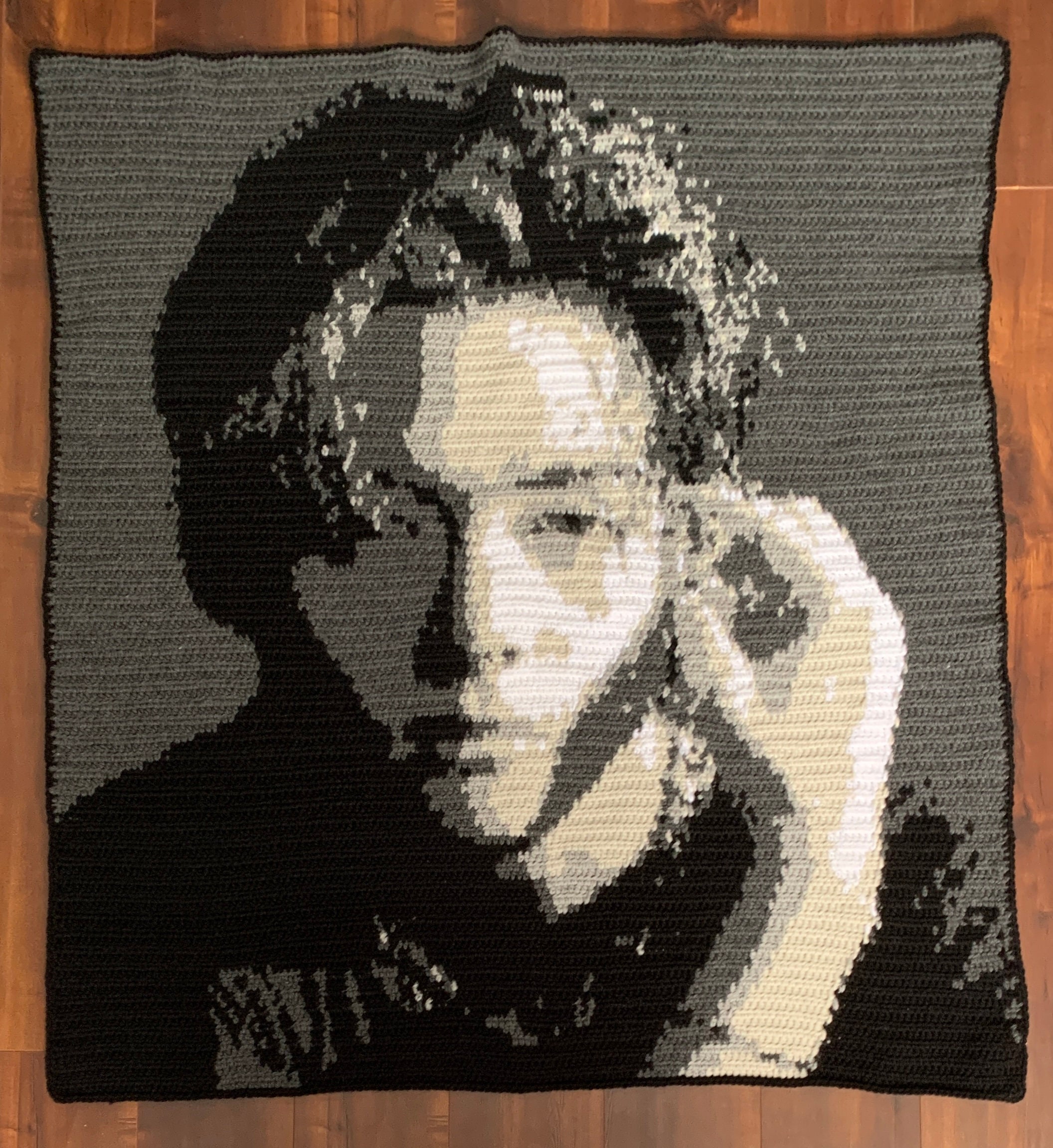 防弾少年団(BTS) - taehyung ブランケット① BTS V/taehyung Blanket Pattern - Crochet Graphghan PATTERN