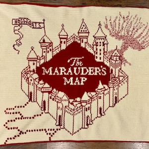 HP Magical Marauder's Map Wurf-Decke * NUR MUSTER *