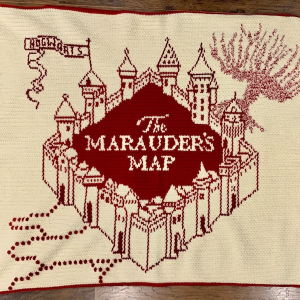 HP Magical Marauder's Map Throw Blanket *PATTERN ONLY*