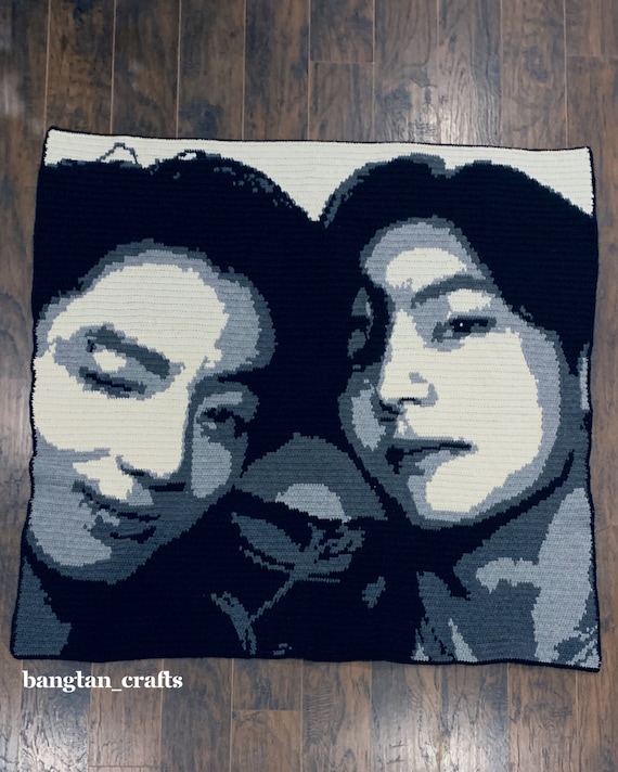 BTS Jungkook X Taehyung V - Crochet Graphghan PATTERN ONLY - Etsy