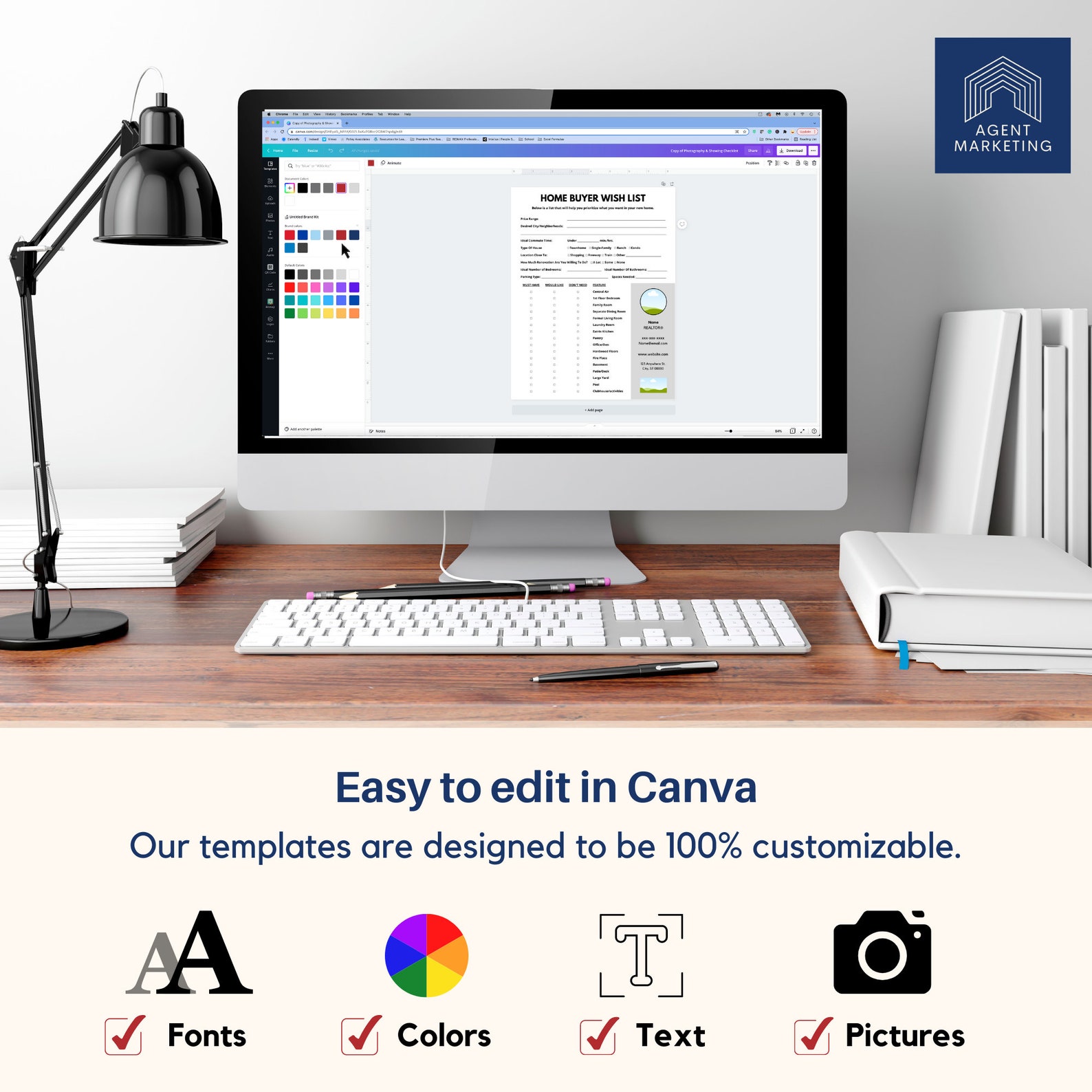Realtor Home Buyer Wish List Template Editable Client Form (canva) Etsy