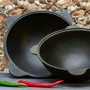 Cast Iron Kazan For Making Plov Pilaf Original Form Uzbekistan