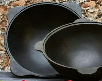 Cast Iron Kazan For Making Plov Pilaf Original Form Uzbekistan