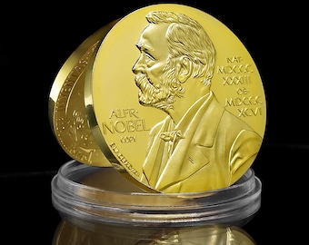 Alfred Nobelprijs voor de Vrede Oprichter Zeldzame munt!!!