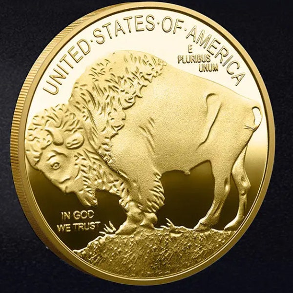 2021 Buffalo American 50 Dollars Gold Plated Coins