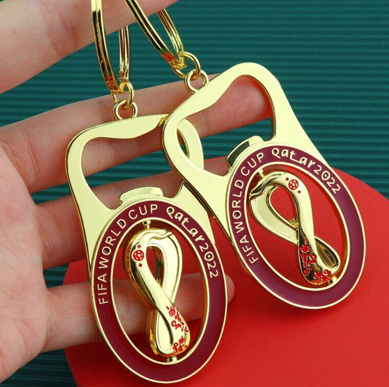 Qatar 2022 World Cup Soccer Keychain Bottle Opener Etsy