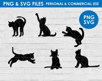 Cat silhouette svg / Cat cats png / black cat face / kitten clipart / pet pets clipart / kitty cat clip art / cat cut file / meow png