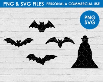 Bat Silhouette Svg / Bats Bats Svg / Happy Halloween Svg png / Bat Cut files / Halloween Clipart / Instant Download / Digital Download