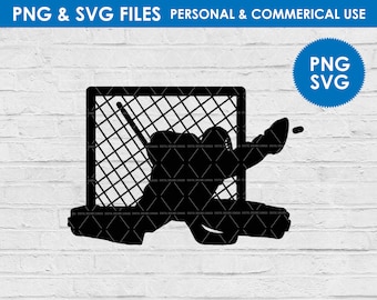 Torhüter Silhouette Clipart / Hockey Torhüter / Hockeyspielerin / Hockeyspielerin / Sport Frau / Digital Download / Kommerzielle Nutzung / PNG / Torhüter Eishockey png