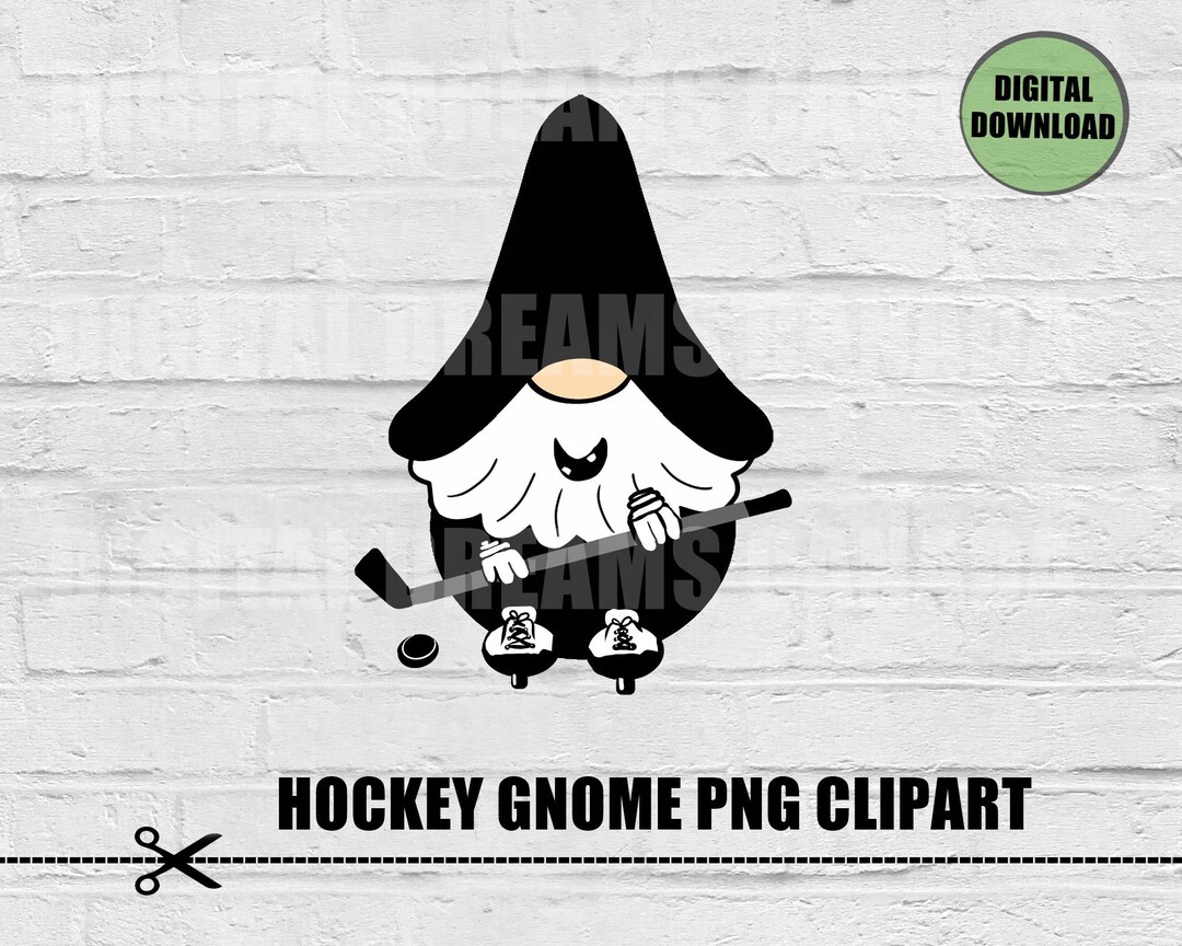 Hockey Gnome Clipart / Hockey Gnome Design / Ice Hockey Design