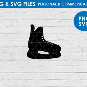 Hockey Skate Silhouette / Skate Clipart / Skate Cutfile / PNG / Digital Download / Hockey Clipart / Winter Sports / Ice Hockey Clipart /