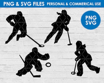 ringette  silhouette svg png / ringette cut file / ringette goalie / cut files silhouette / female power / female sports / winter sports