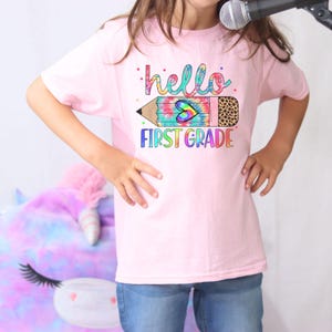 first grade shirt girls first grade shirt kids first day of school shirt for kids back to school outfit kids custom kids 1st grade shirt