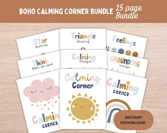 boho calming corner signs printable calming corner sign calming corner poster calm down corner kit calm down corner printable ideas calming